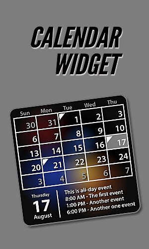game pic for Calendar widget
